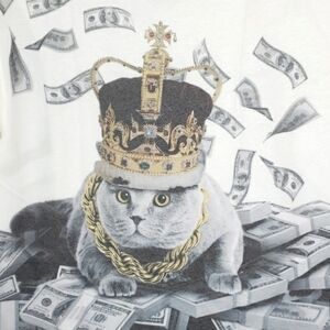 nwt Cat tee Notorious B.I.G. Hip Hop Kitty Rapper Gangsta Thug Cat XL